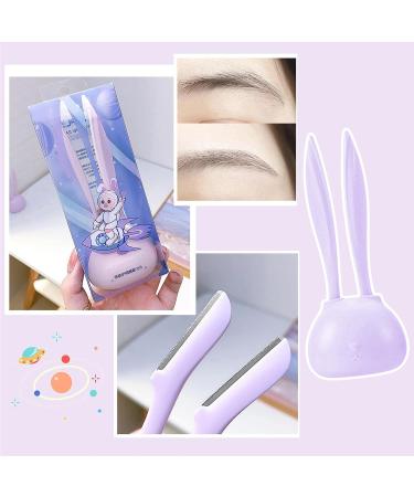 Buy Botiniv 2-Piece Eyebrow Razors for Women | Cute Rabbit-Eye Face Shaver & Dermaplaning Tool - Portable Hair Remover - Buy Online on SooperMarket.com