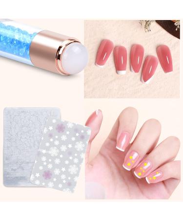 Nail Stamp Silicone French - Double-Headed Manicure Kit for Stunning Nail Art | Home Studio Essential - Buy Online on SooperMarket.com