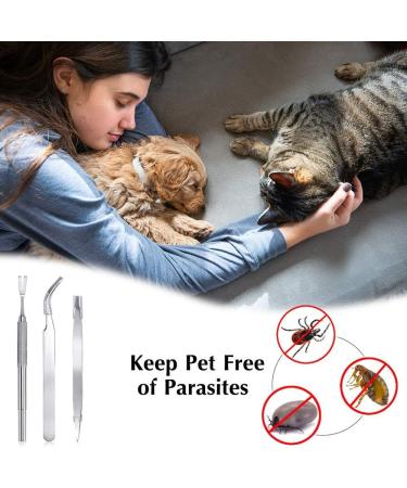 EasyULT 3PCS Tick Remover Tool Set Tick Removal Tool Stainless Steel Tick Remover Tick Hook Kit Included Removal Tweezers+ Tick Shovel for Animals for Humans Dogs Cats 3Pi ces - Buy Online on SooperMarket.com