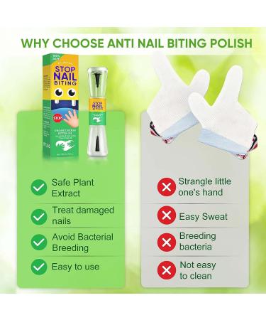 Kids' Nail Biting Treatment | Stop Bad Habits Naturally with Bitter Taste Plant Extract | Safe & Effective - Buy Online on SooperMarket.com