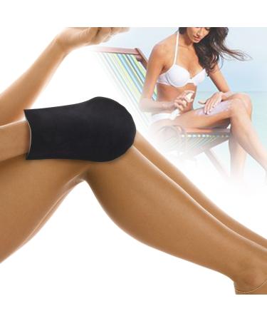 Noverlife Self Tanning Mitts Set - Premium Exfoliating Tan Applicator Kit for Back, Face, Body - 2 Pair Black Washable Gloves for Sunless Lotion, Cream, Spray Tanner - Soft, Durable Palm Mitts Included - 4pcs - Buy Online on SooperMarket.com