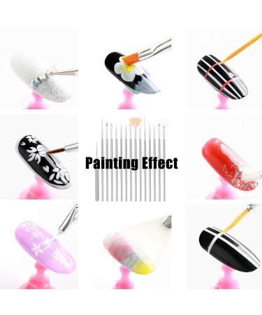 15-Part Multifunctional Painter Brush Set - Watercolor Acrylic & Nail Art Brushes for Detail Painting - Buy Online on SooperMarket.com