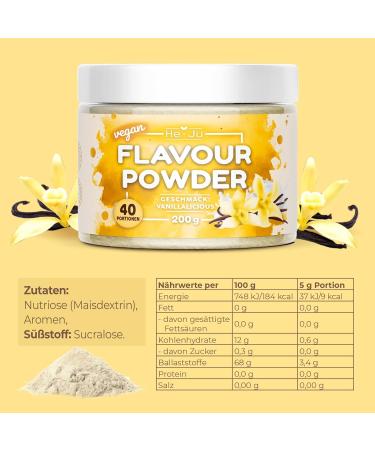 Buy Flavour Powder Vanillalicious - Improved Recipe with Real Vanilla Zero Calories 200g - International Shipping Available - Buy Online on SooperMarket.com