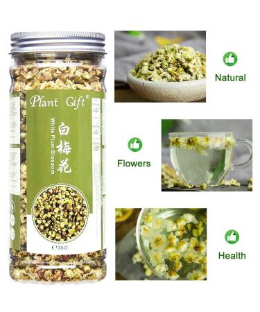 Organic White Plum Blossom Tea - Dried Flower Herbal Green Tea 35g | Plant Poison White Plum Flower Tea for Health Benefits - Buy Online on SooperMarket.com