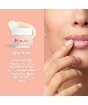 Hanalei Sugar Lip Scrub and Lip Treatment Bundle - Raw Cane Sugar, Hawaiian Kukui Nut Oil (Cruelty-Free, Paraben-Free) - Buy Online on SooperMarket.com