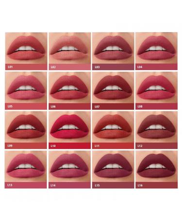 YUECI 16 Color Matte Velvet Lip Gloss Set - Long-Lasting Kiss-Proof Lipstick | Hydrating Formula | Perfect for All Skin Tones - Buy Online on SooperMarket.com