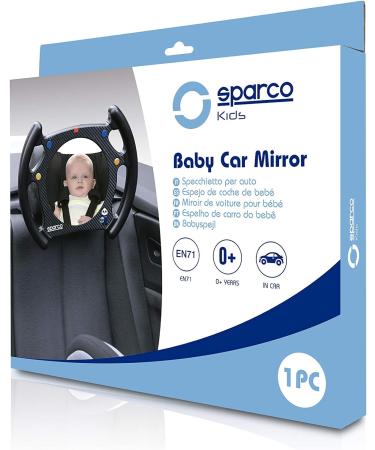 Sparco SPCK1301 Baby Mirror - Wheel Shape | Premium Quality Competition Mirror - Buy Online on SooperMarket.com