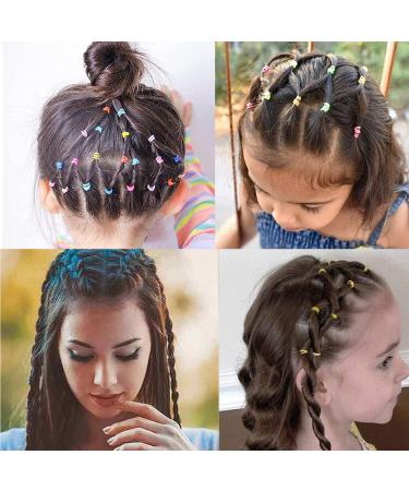 200 Mini Elastic Hair Ties for Girls - Perfect for Braids Dreadlocks & Weddings - Black Hair Accessories - Buy Online on SooperMarket.com