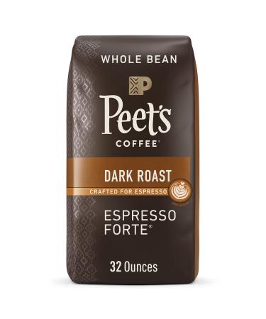 Peet's Coffee, Dark Roast Whole Bean Coffee - Espresso Forte 32 Ounce Bag Espresso Forte 32 Ounce (Pack of 1)