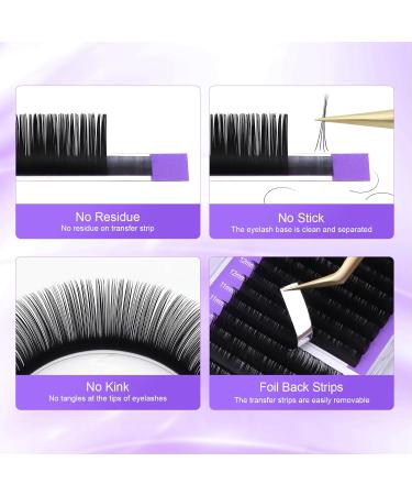Buy Nagaraku Individual Eyelash Extensions - Permanent Volume & Matte Black - 16 Rows (0.15 D Curl 7-15mm Mix) | International Shipping Available - Buy Online on SooperMarket.com