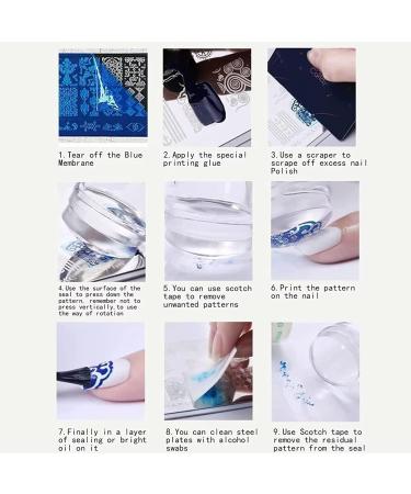 RUNRAYAY 6Pcs Ocean Animal Flower Stamping Plate Collection for Halloween & Christmas Nail Art - Buy Online on SooperMarket.com