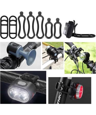 Tuserxln Bicycle Stretch Silicone Tape - 10 Adjustable Rubber Rings for LED Bike Lights & Flashlights | International Shipping - Buy Online on SooperMarket.com