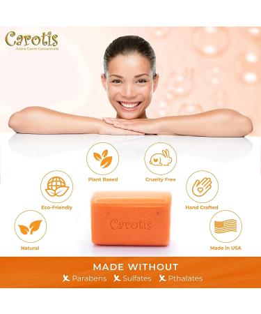 Carotis Exfoliating Soap 200g - Restore Radiance, Eliminate Dead Skin Cells, Vitamin A - Buy Online on SooperMarket.com