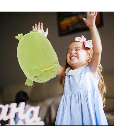 JUNERAIN Super Soft Frog Plush Stuffed Animal 42cm Grass Green - Adorable Hugging Pillow Toy for Kids - Cuddly Frog Decoration - Buy Online on SooperMarket.com