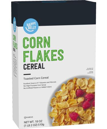 Amazon Brand - Happy Belly Corn Flakes, 18 Ounce