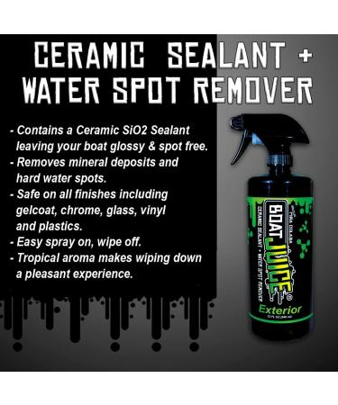 Boat Juice 32oz - Exterior Cleaner with Ceramic SiO2 Sealant - Water Spot Remover & Gloss Enhancer - Pina Colada Scent - Buy Online on SooperMarket.com