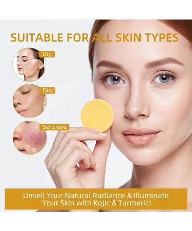 Buy Turmeric Cleansing Pads | Exfoliating Face Wash with Kojic Acid | Dark Spot Remover | International Shipping - Buy Online on SooperMarket.com