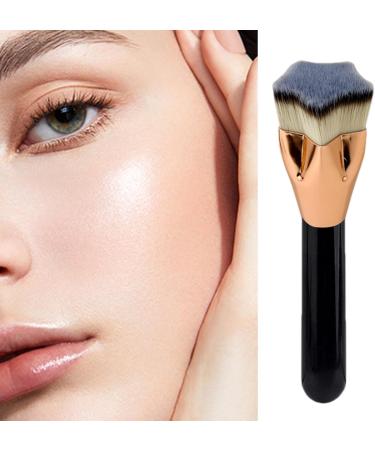 Teksome Foundation Brush Contour Soft Makeup Brush Pentagram Shaped Women Cosmetics Buffing Blending Brush with Ergonomic Handle for Business Trip Dating - Buy Online on SooperMarket.com