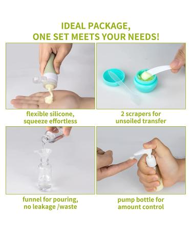 13-Pack Silicone Travel Bottles Set | TSA-Approved Leak-Proof Toiletries for Shampoo, Conditioner, Lotion, Body Wash | Travel Size Bottles for Toiletries - Buy Online on SooperMarket.com