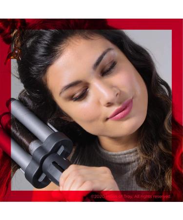 REVLON 3 Barrel Jumbo Hair Waver for Long-Lasting Natural Waves - Grey - Buy Online on SooperMarket.com