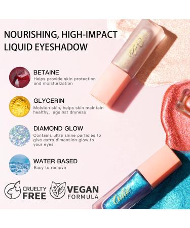 Oulac Liquid Eyeshadow Glitter - Vegan Friendly Shimmer Makeup 5.4g Jupiter (09) | Non-Alcoholic & Non-Fatty - Buy Online on SooperMarket.com