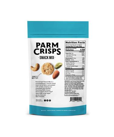 ParmCrisps Ranch Cheese Snack Mix with Nuts | High-Protein, Low Carb, Gluten-Free | 100% Cheese Crisps, Almonds, Cashews, Pistachios | 6oz (Pack of 3) - Buy Online on SooperMarket.com