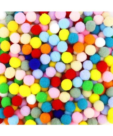 3300pc 1cm Assorted Pompoms Multicolor - Arts & Crafts Fuzzy Pom Poms Balls - Buy Online on SooperMarket.com