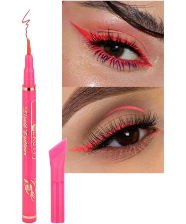 1/12 Colors Liquid Eyeliner Set Eyeliner Set Pigmented Rainbow Colorful Neon Eyeliner Pencil Waterproof Eye Shadow Pencil Long Lasting Wingtail Eyeliner for Mom Wife Girlfriend 09# - Buy Online on SooperMarket.com