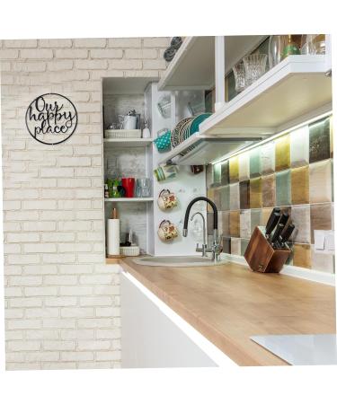 Cabilock 1 Set Metal Pendant Out Door Decor Modern Wall Art Wall Metal Sign Doors Hollow Office Iron Crafts - Buy Online on SooperMarket.com