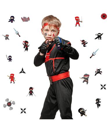 Patelai Ninja Temporary Tattoos - 36 Sheets, FDA Registered, 12 Styles for Kids Party Decorations and School Rewards - Buy Online on SooperMarket.com