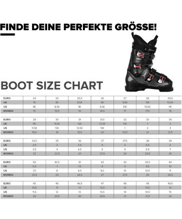 Atomic Hawx Prime 90 Ski Boots - Black Alpine Boot with 3D Ankle & Heel | Medium-Wide Fit for Advanced Skiers (27/27.5) - Buy Online on SooperMarket.com