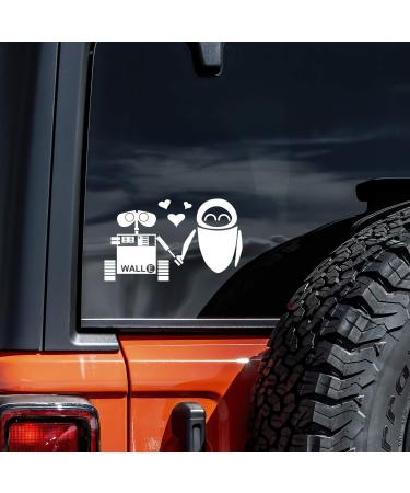 Love Wall E Decal Vinyl Sticker Auto Car Truck Wall Laptop | White| 7" x 4"