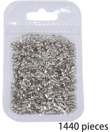 1440Pcs Flatback Rhinestones Nails Art For DIY Projects And Clothing Embellishments Crafts And Sewing Nails Art Decoration 03 small trapezoid - Buy Online on SooperMarket.com