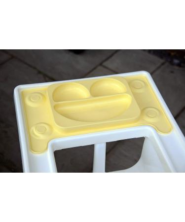EasyMat 'Perfect Fit' for IKEA Antilop Highchair by EasyTots | Yellow Baby Suction Plate & Placemat for Baby Led Weaning - Buy Online on SooperMarket.com