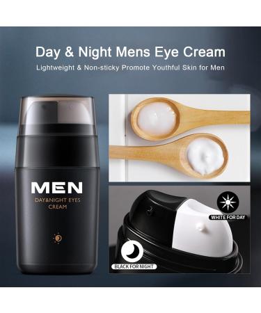 Day & Night Men's Eye Cream - Anti-Aging Dark Circle Treatment for Wrinkles & Bags - Youthful Skin Solution - Buy Online on SooperMarket.com