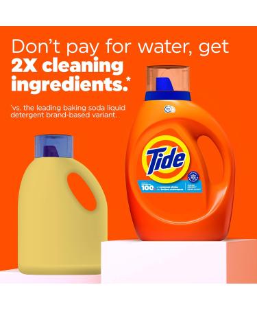 Tide Liquid Laundry Detergent - HE Compatible Clean Breeze Scent 113 Loads 149 fl oz - International Shipping Available - Buy Online on SooperMarket.com