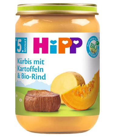 HiPP Pumpkin with Potatoes and Organic Beef 6-pack (6 x 190 g) H 6270 Carton/Pumpkin/Beef 190g 190 g (6-pack) Single