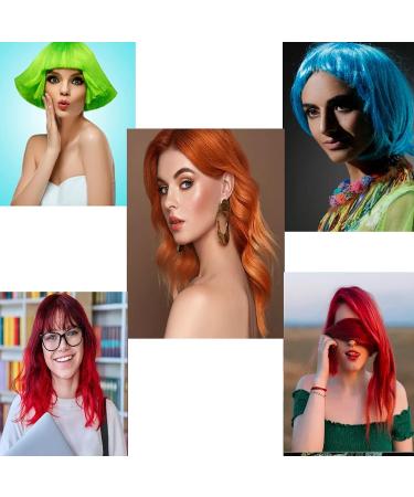 Kids Temporary Hair Color Wax Set - Perfect Gift for Girls, Ages 4-9 | Cosplay, Birthday Parties, Halloween, Christmas - 4 Colors (Red, Orange, Blue, Green) - Buy Online on SooperMarket.com