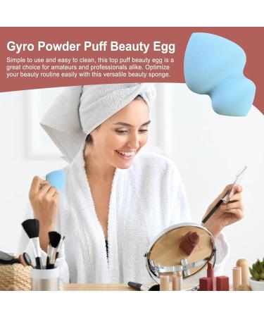 Veeteah Makeup Sponges For Foundation - Gyro Shape Soft Beauty Cosmetic Blender - Professional Streak Application Blender Sponge For Enhanced Make Up Application For Foundation Gyro Beauty Egg 28*40*60 Blue - Buy Online on SooperMarket.com