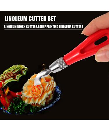 ExtraLife Linoleum Cutter Set - 2 Sets with 6 Blades for Cutting and Crafting | Perfect for Carvings and DIY Crafts - Buy Online on SooperMarket.com