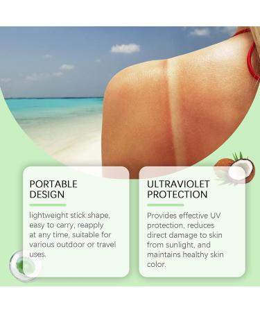 Cica Cooling Sun Stick Centella Face Sunscreen Stick Sun Cream SPF 50+ PA++++ Centella Sun Block Sticks for Face SPF 50 Face Moisturiser Non Greasy Sunscreen Refreshing Water Resistant - Buy Online on SooperMarket.com