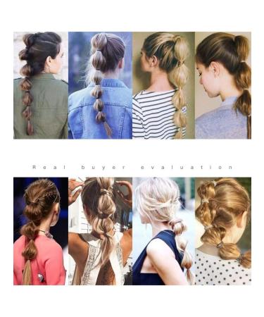 Bubble Wig Ponytail - Short Strappy Lantern Twist Double Ponytail for Women | Dark Brown Clip-In Hair Piece - Buy Online on SooperMarket.com