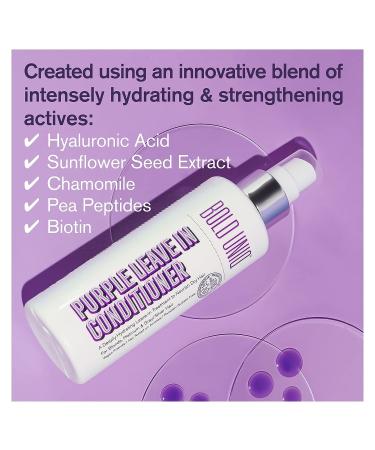 Purple Hair Mask, Conditioner & Leave-In Bundle for Blonde, Platinum, Silver, Gray, Ash, and Brassy Hair - Eliminate Yellow Tones, Hydrate and Repair Damaged Hair - Vegan - Buy Online on SooperMarket.com