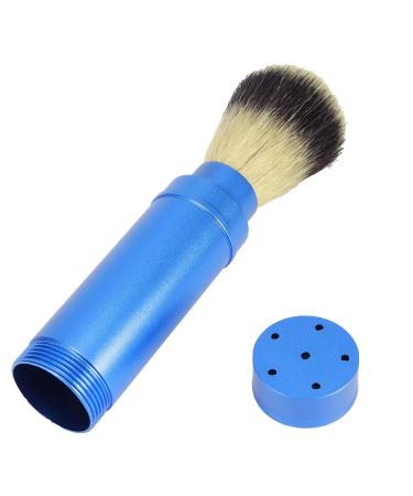 Portable Shaving Brush for Men - Soft Hair Blue Handle Barber Brush for Travel & Facial Shaving - Buy Online on SooperMarket.com