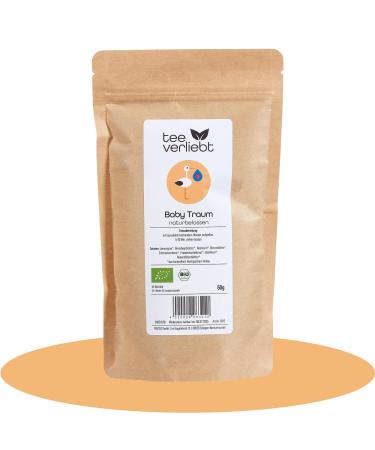 teeverliebt - Baby Dream | 100% natural | Klapperstorch | Organic tea with lady's mantle blackberry leaves and rosemary | 60g