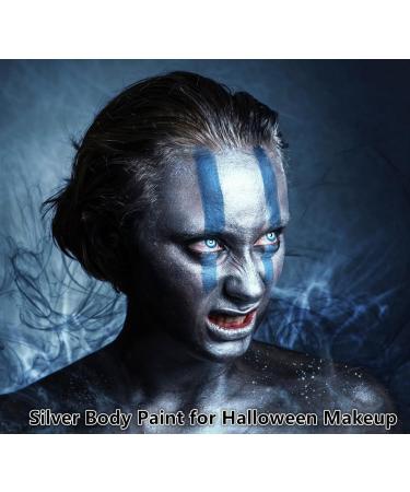 Go Ho Pearl Silver Face Body Paint 2.37 oz - Water Based Cream for SFX Cosplay & Halloween Makeup - Buy Online on SooperMarket.com