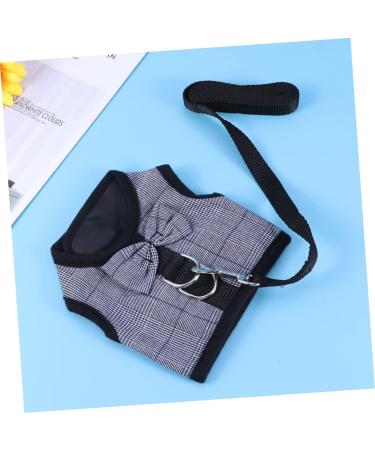 Soft Ferret Bubble Vest Dress with Chest Band & Leash | Guinea Pig Harness & Rope Straps | Size 3 Black - Best for Small Pets - Buy Online on SooperMarket.com
