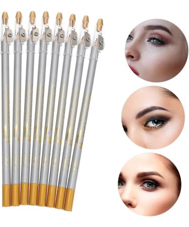 WOONEKY 8pcs Pencil Sharpener Eyebrow Pencil Beauty Eyebrow Pencil Eyeliner Pencils Eyebrow Pen Pencil - Buy Online on SooperMarket.com
