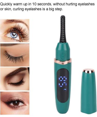 Buy Electric Eyelash Curler - Long Lasting USB Rechargeable Intelligent Temperature Control - Green | Fast International Shipping - Buy Online on SooperMarket.com