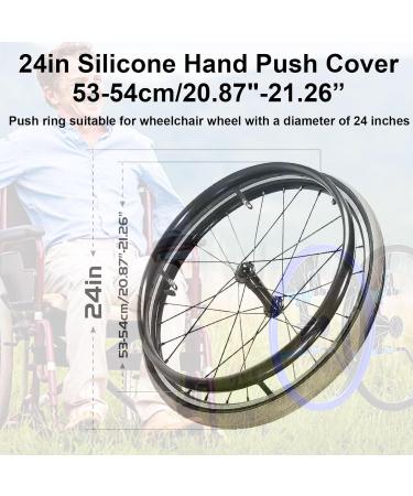 Wheelchair Wheel Covers Wheelchair Push Rim Covers 24inch Non-Slip Wheelchair Push Rim Grips 1 Pair Silicone Wheelchair Hand Push Cover Rear Wheel Grips Cover Wheelchair Accessories(Red) 24in Red - Buy Online on SooperMarket.com